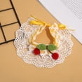thumbnail image 4 of Adjustable Pet Bib - Cherry Decor Lace Bibs - Cute Cat Dog Collar - Rope Tie - Pet Supplies, 4 of 8