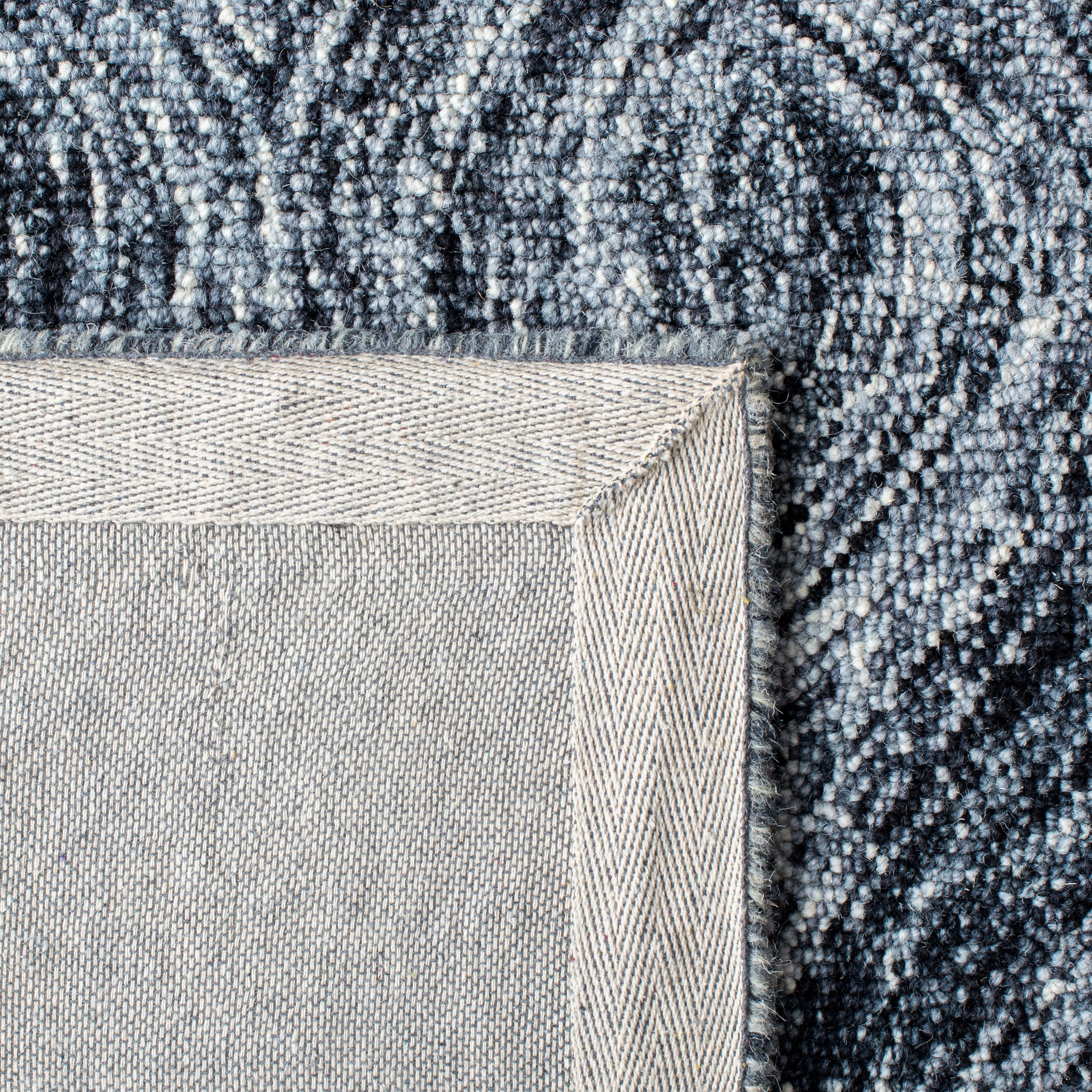SAFAVIEH Ikat Kim Geometric Wool Runner Rug, Grey, 2'3" x 8'