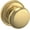 Lifetime Satin Brass, variant on Baldwin 5015.Idm 5015 Non-Turning One-Sided Dummy Door Knob - Brass