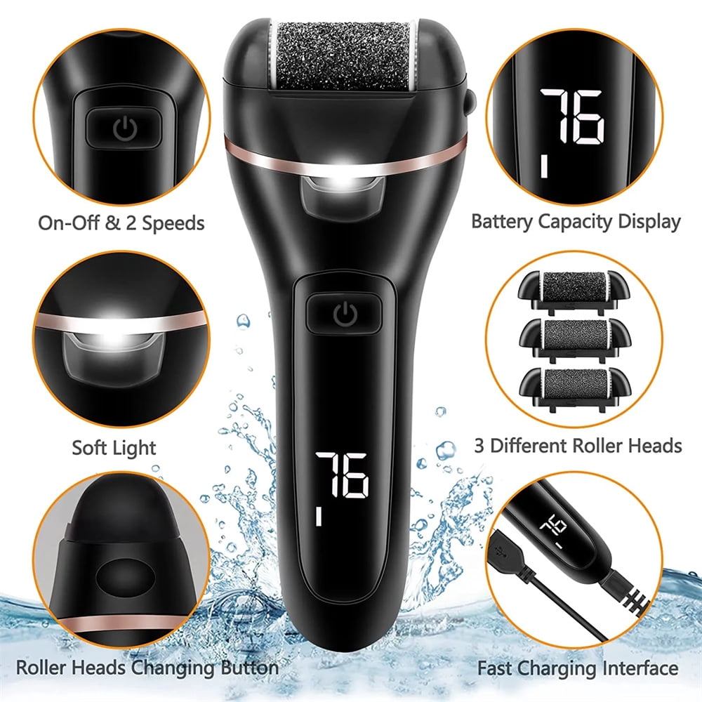 Electric Callus Remover Professional Pedicure Feet Tools Waterproof Foot Care Tools Foot File Hard Skin Remover USB