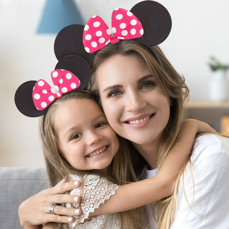 Disney Minnie Mouse Ears, Set of 2 Headbands for Mommy and Me