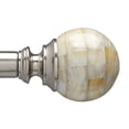 thumbnail image 1 of hometrends Mother of Pearl 1" Nickel Drapery Rod Set, 1 of 3