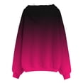 thumbnail image 5 of NinXxx Women's Casual Hoodie with Zipper Pocket Fade Hoodie Top Hot Pink XXXL, 5 of 5