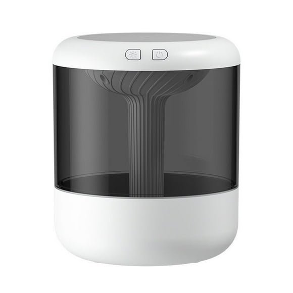 Inteprter Humidificador de aire 1.2L 2 Gear Room Oficina Hogar Difusor de con luz nocturna Sonic Gran capacidad Portable Mist Maker Humidificadores Blanco Inteprter HA063572-01