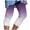 Purple, variant on Alkepwun Capri Leggings for Women Stretchy Gradient Capris Summer Beach Cropped Pants High Waisted Workout Running Yoga Pants