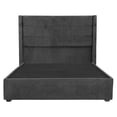 thumbnail image 2 of Base Cama Matrimonial + Cabecera Lugo Gris Oscuro, 2 of 6