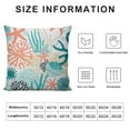 thumbnail image 5 of Nawypu  Nautical Coastal Throw Pillow Covers, Ocean Themed Beach Seashell Coral Starfish Couch Pillow Cases Outdoor Sofa Cushion Cover Modern Decor for Bed Living Room, 5 of 5