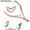 thumbnail image 4 of 3 piezas Coupe-cuticules Avec Poussoir Envies, o Rose, Pour Repousser Cuticule En Acier Inoxydable Ciseaux Ongles Professionnel Outils Manucure, 4 of 5