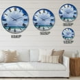 thumbnail image 4 of Designart 'Beach Clouds II' Traditional wall clock, 4 of 4