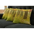 thumbnail image 5 of Ambesonne Fall Throw Pillow Cover 4 Pack, Fantasy Dreamlike Forest, 20", Multicolor, 5 of 5