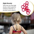 thumbnail image 4 of 20 Pcs Bandeau Haute Élasticité Extensible Style Preppy Coloré Haute Densité Sans Accroc Accessoires Chouchou Fluorescent Rose Rouge, 4 of 6