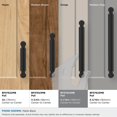 thumbnail image 3 of Amerock Balata 5-1/16 inch (128mm) Center-to-Center Matte Black Cabinet Pull, 3 of 6