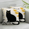 thumbnail image 2 of COMIO  Throw Pillow Cover Black Cat Decor, Black Cat Mom Gifts, Cat Gifts for Cat Lovers Cat Mom, Throw Pillow Covers, Cat Pillow Covers Pillow Decorative for Sofa Bedroom 2pcs, 2 of 6
