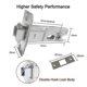thumbnail image 5 of 2025 Pocket Door Lock and Key Mortise Pocket Door Handles Sets Invisible Door Handle Alloy 66mm Black, 5 of 5