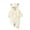 White, variant on Gunia Toddler Boys Girls Hooded Pajamas Hooded Winter Romper Jumpsuit Flannel Snowsuit Bodysuit Onesie Clothes Set Coffee 0-3 Months
