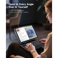 thumbnail image 3 of HOU Magnetic Keyboard Case for iPad 11 (A16)/10, 135&deg; Wider Adjustable Tilt, Smooth AG-Glass Touchpad, 12 Shortcut Key Combinations, 7-Color Back, 3 of 8