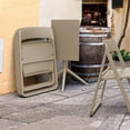 thumbnail image 3 of Compamia Dream Folding Outdoor Bistro Set with 2 Chairs - Taupe, 3 of 6