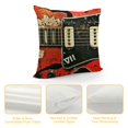 thumbnail image 4 of YINGXI Music Theme Throw Pillow Covers Around Music Instruments Pattern Standard Pillowcase ative Couch 20x20in, 4 of 5