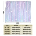 thumbnail image 3 of Kll Fleece Blanket Plush Throw Blanket Striped Gradient,Soft Fuzzy Cozy Flannel Blanket For Couch Sofa Bed.(60"X50"), 3 of 9