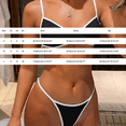 thumbnail image 3 of NMMUED Bathing Suits for Women Two Piece Bikini Set Gingham Plaid Swimsuits Checkered High Cut Bottom Swimwear Chic Summer Vacation Tropical Cruise Beachwear Outfits Red S, 3 of 7