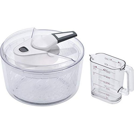 

Peace Fraise Cookware Vegetable Drainer Salad Spinner Steezy with Measuring Cup ME-7126// Handle