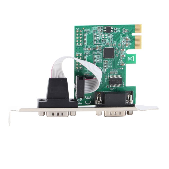 Tarjeta PCIE serie de menos de 40 °C a 85 °C, 2 puertos PCI Express X1 a DB9 COM RS232, adaptador/controlador para Windows
