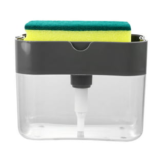 DuckCaddy 3in1 Kitchen Caddy, Dish Soap Dispenser, Sponge Caddy and Soap  Dish - Clear Plastic