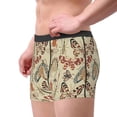 thumbnail image 2 of Pofeuu Watercolor Insects Print Men’s Boxer Briefs, Moisture-Wicking Underwear, Regular,Trunk-Large, 2 of 5
