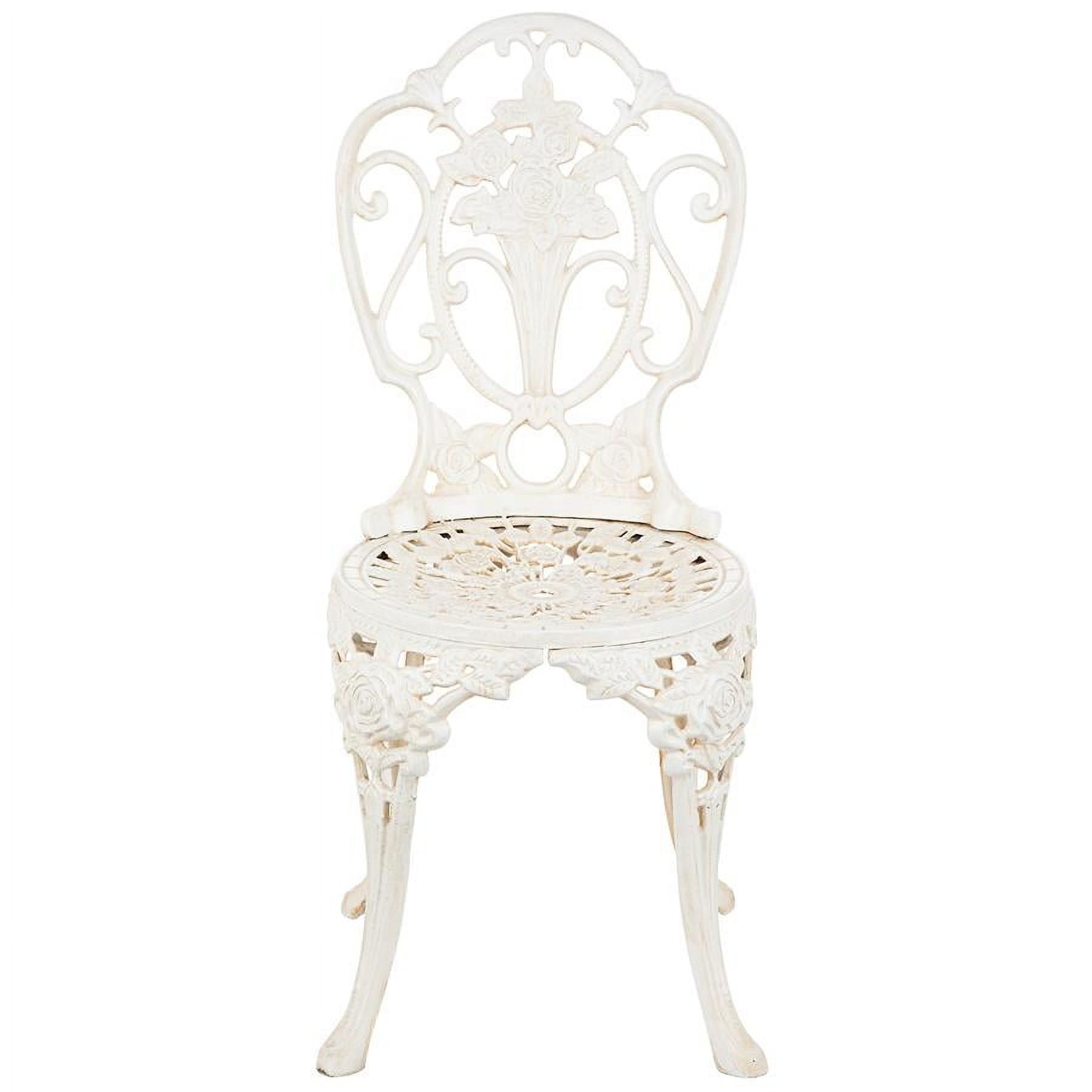 Design Toscano Villa Ravello Rose Garden Cast Iron Bistro Chair: Set of Two - image 3 of 3