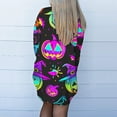 thumbnail image 6 of WXLWZYWL Womens Halloween Cardigan Plus Size Open Front Lightweight Pumkin Bat Spide Web Ghost Witch Print Blouse Cute Spooky Pattern Cardigans, 6 of 6