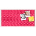 thumbnail image 2 of PinPix 36x18 Custom Cork Bulletin Board Floral Hot Pink Poster Board Has a Fabric Style Canvas Finish, Framed in Floral Hot Pink, by ArtToFrames (PinPix-550), 2 of 6