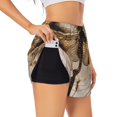 thumbnail image 2 of Haiem Vintage Dragonfly Artwork Women's 2 in 1 Running Shorts - Lightweight Athletic Workout Gym Yoga Breathable Sports Shorts Liner with Phone Pockets-Small, 2 of 9