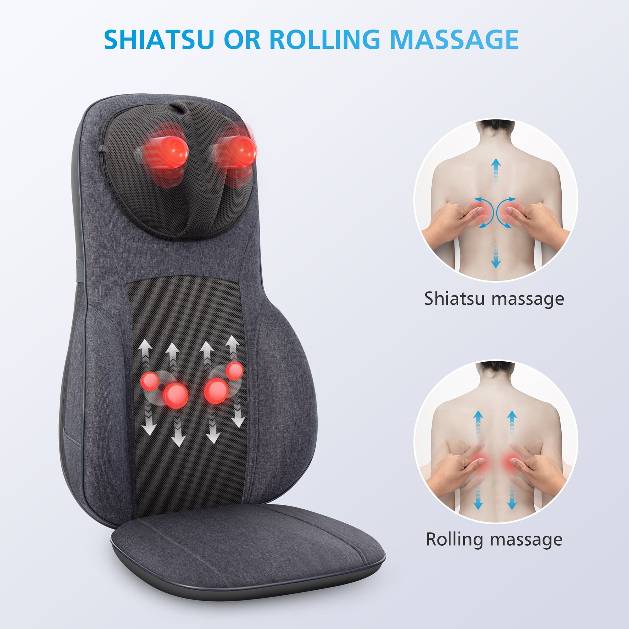 KUMFOR iTE Neck and Shoulder Massager with Adjustable Heat and Strap, –  KUMFOR MASSAGE CHAIR