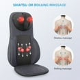 thumbnail image 5 of Comfier Shiatsu Neck Back Massager, Kneading Rolling Seat Cushion Massager Chair Pad, Gifts, 5 of 11