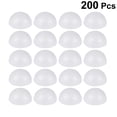 thumbnail image 3 of 200 piezas de media bola de 3 cm para arreglos florales infantiles, accesorios para manualidades, adornos navideños, pinturas, regalos (blanco), 3 of 5