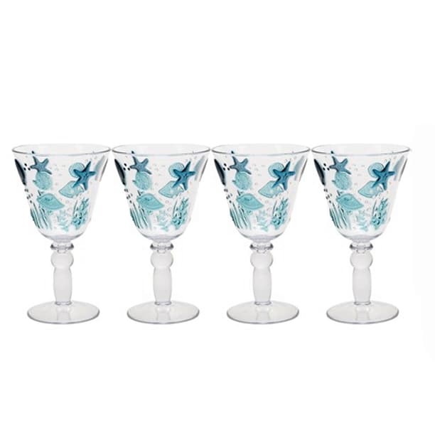 Coastal Living Seascapes Seas Acrylic Wine Glasses Set Of 4 Com - Coastal Living Seascapes Patio Set Coastal Living Seascapes Seas Acrylic Wine Glasses Set Of 4 Com - Coastal Living Seascapes Patio Set