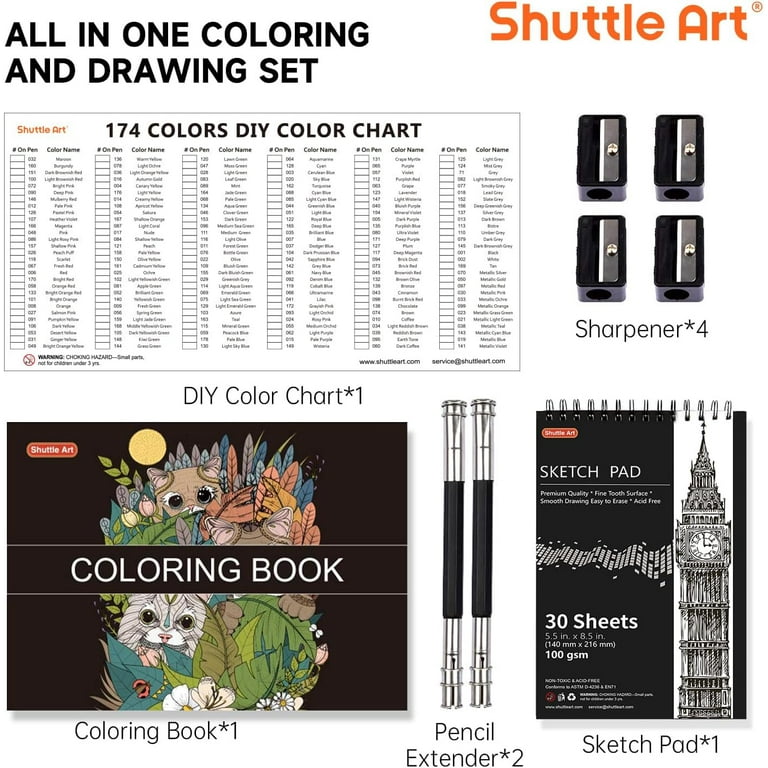 174 Matite Colorate Professionali, Shuttle Art SoftCore Set