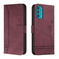 thumbnail image 5 of Phone Case for Motorola Moto G Stylus 5G 2022 Card Slots Cover PU Leather Magnetic Closure Flip Folio Wallet Hand Strap, 5 of 5