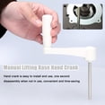 thumbnail image 2 of Mistaha Adjustable Base Rocker Arm for Edger, Inverted Base Lifting Rod, Easy Install Anti-slip Hand Crank - White, 2 of 5