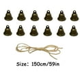 thumbnail image 3 of Fridja Clearance Christmas Rope Trumpet Shabby Style Metal Hanging Cow Decoration, 3 of 5