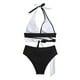 thumbnail image 5 of WILLBEST Trajes de Baño Para Mujer, 2 Piezas, Conjuntos de Bikini Para Mujer, Trajes de Baño Push Up, Traje de Baño de Dos Piezas Con Bloques de Color y Cintura Media, 5 of 8