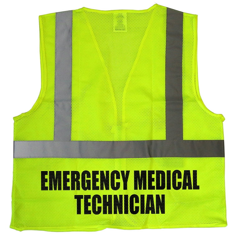 Emergency Medical Technician safety vest, High Visibility vest