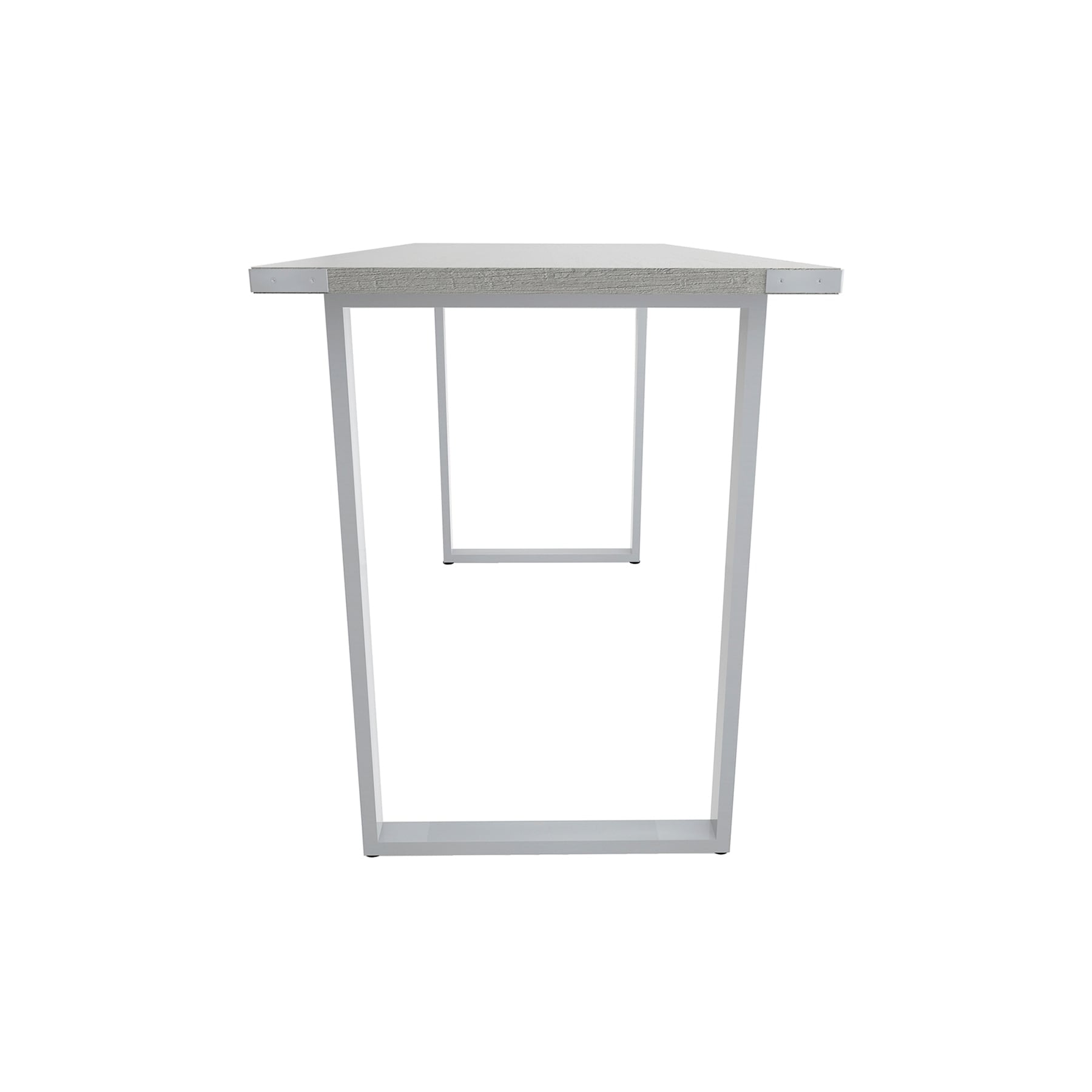 Safco Simple Desk, Computer Desk, Writing Table, Craft Table in White Ash, 30" High, Adult