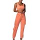 thumbnail image 1 of Conjunto de camiseta sin mangas con pantalones de chándal con bolsillo de color sólido para mujer Fridja  hfkajh101924, 1 of 9