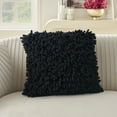 thumbnail image 4 of Mina Victory Sofia Velvet Sponge Finger Black 20" x 20" Throw Pillow, 4 of 5