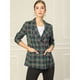 thumbnail image 4 of Chaqueta formal Allegra K para mujer San Patricio solapa con muesca Doble botonadura Azul verde XS, 4 of 6