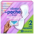 thumbnail image 2 of Always Pocket with FlexFoam Pads, Size 2, Heavy Flow, with Wings, Unscented, 2 of 20