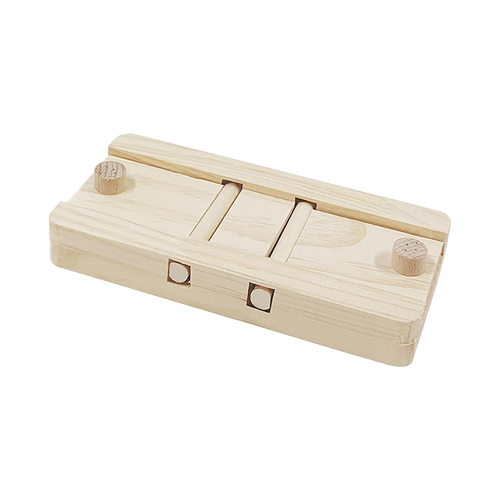 Wooden Enrichment Foraging Toy Chew Toys Hide Treats Puzzle Game Treat Dispenser style B