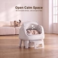 thumbnail image 2 of Self Cleaning Cat Litter Box, Automatic Litter Box with Open Top, Safety Sensors, Anti-Pinch Protection, White, 2 of 9
