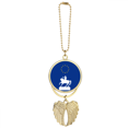 thumbnail image 1 of Character French Battle Horse Command Sculpture Car Keychain Angel Wing Pendant, 1 of 4